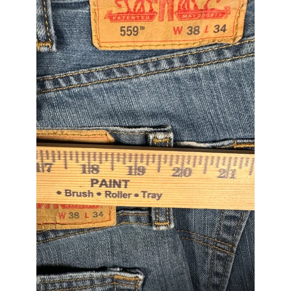 Levis 559 Relaxed Straight Jeans‎ Mens 38x34 Blue Denim Medium Wash Lot of 2